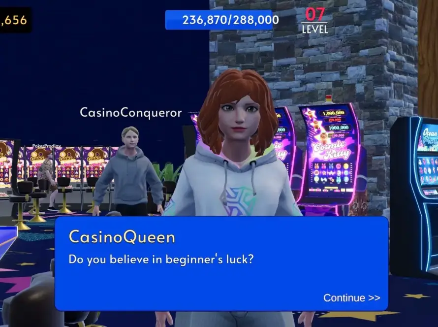 AI NPCs in Social Casino Virtual World Dreamlands