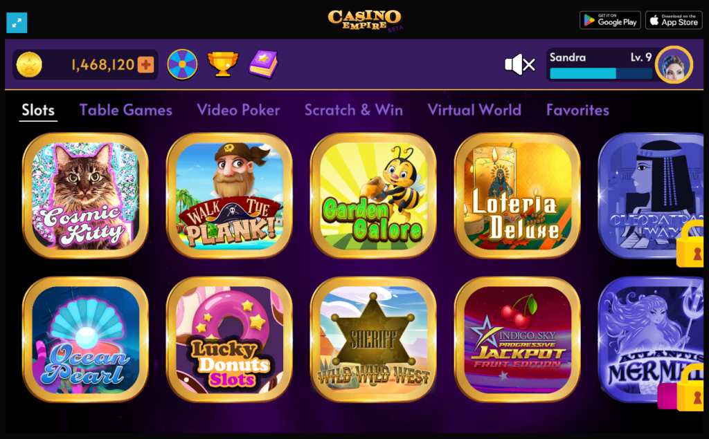 Join the fun at CasinoEmpire.io and experience the best in social casino slot games with daily rewards and free spins.