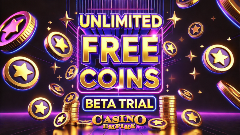 Take full advantage of the unlimited free coins offered in the CasinoEmpire.io Beta.