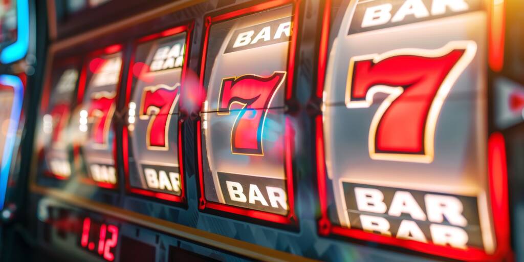 Winning on Three Sevens Slot Machine = Matched Slot Symbols